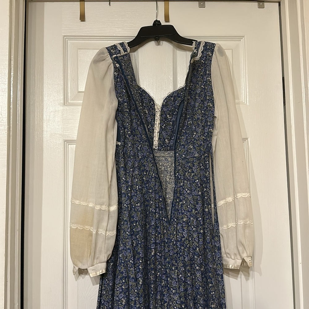 1970's Gunne Sax by Jessica McClintock Maxi Hippie Prairie Dress - Picture 13 of 13